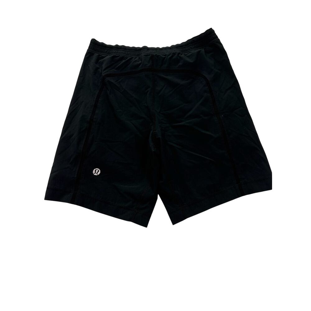 Lululemon Athletica Men’s Black Lined Running Shorts Size Small Zip Pocket - Picture 3 of 7